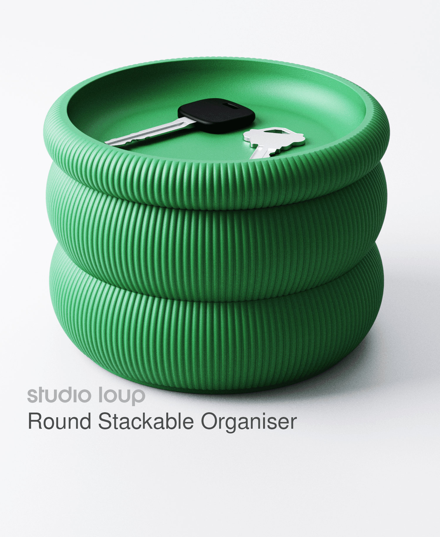 Round Stackable Organiser 3d model