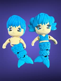 Mer-People - Mermaid, Merman, and Pool Sand Box Set 3d model
