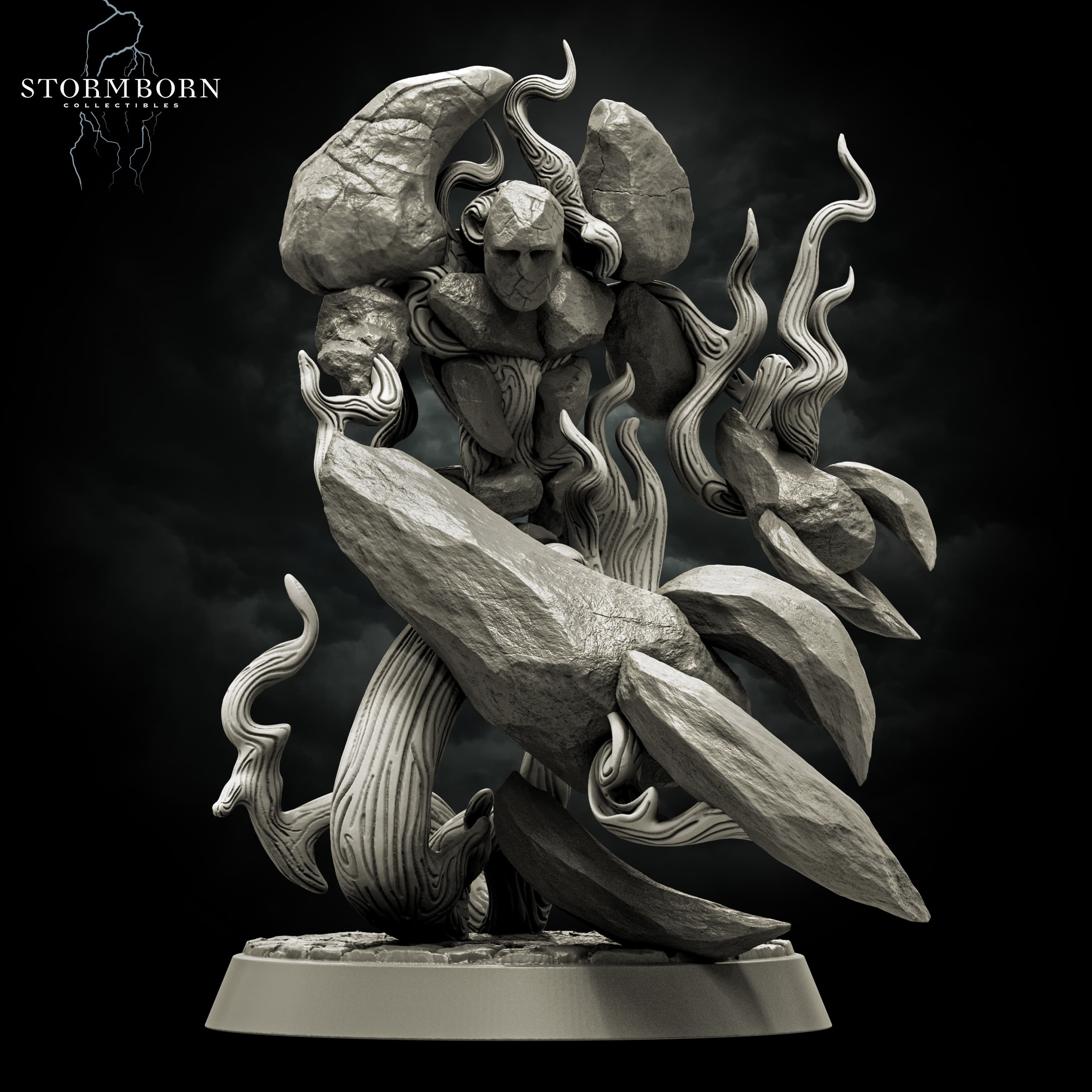 (32mm) Earth Elemental of Dawn 3d model