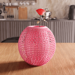 Geometric Voronoi Lattice Sphere Vase 3d model