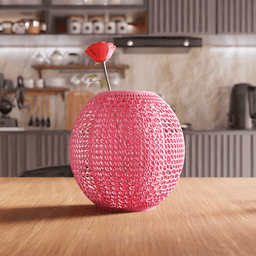Geometric Voronoi Lattice Sphere Vase 3d model