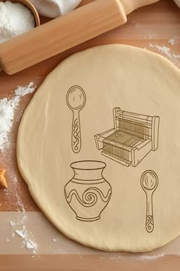 Antique Set Cookie Cutter, Biscuit Cutter 3d model