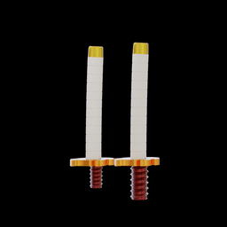 Rengoku Pool Noodle Sword 3d model