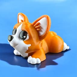 Corgi Articulated Mini and Sculpt 3d model