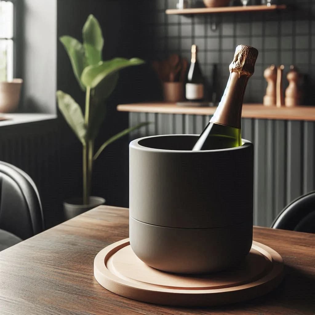 Minimalist Design Champagne Cooler 3d model