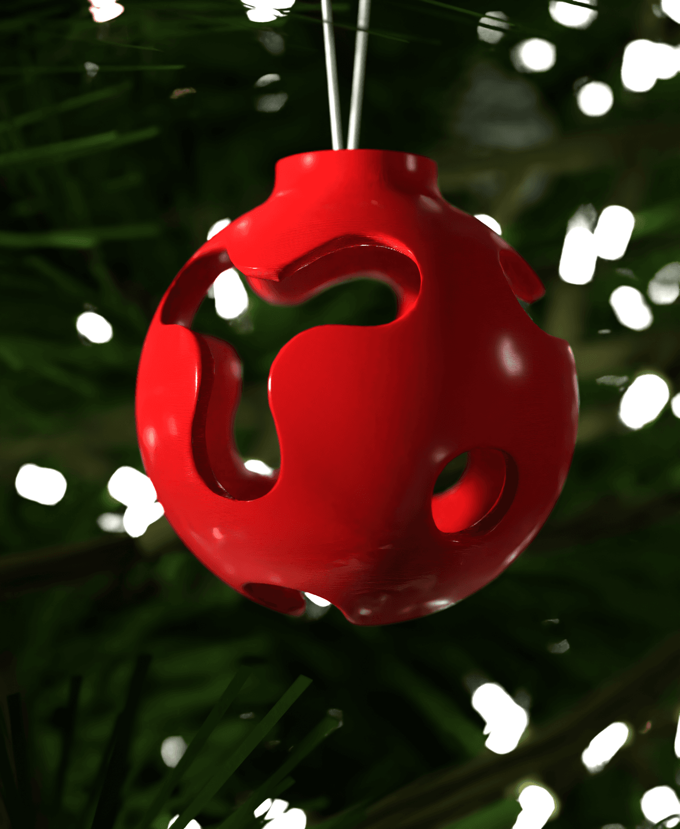 Christmas Ornament Snowflake Shells 001 3d model
