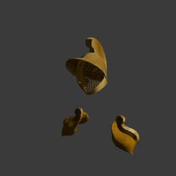 Gladiator Helmet & Pauldrons Fantasy Armor Set 3d model