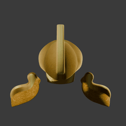 Gladiator Helmet & Pauldrons Fantasy Armor Set 3d model