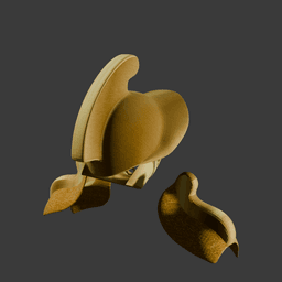 Gladiator Helmet & Pauldrons Fantasy Armor Set 3d model