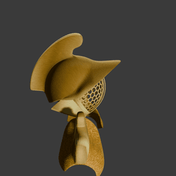 Gladiator Helmet & Pauldrons Fantasy Armor Set 3d model