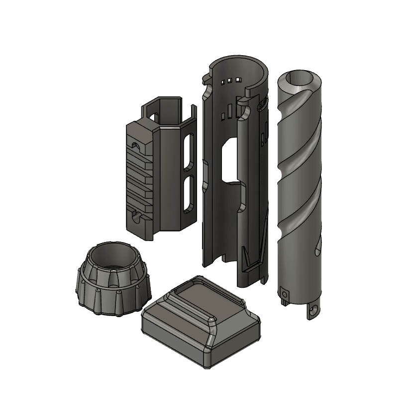 Airsoft Drill Mod APP-01 3d model