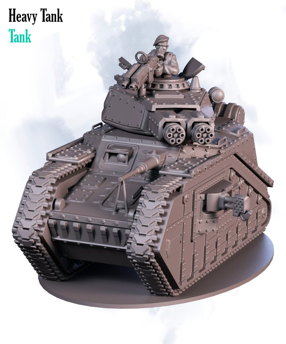 Heavy tank 3d model