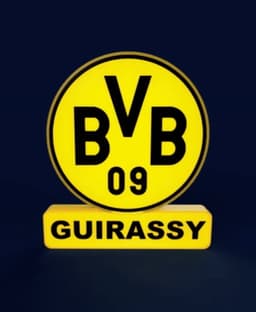 Borussia Dortmund Sign - LED Strip Compatible 3d model