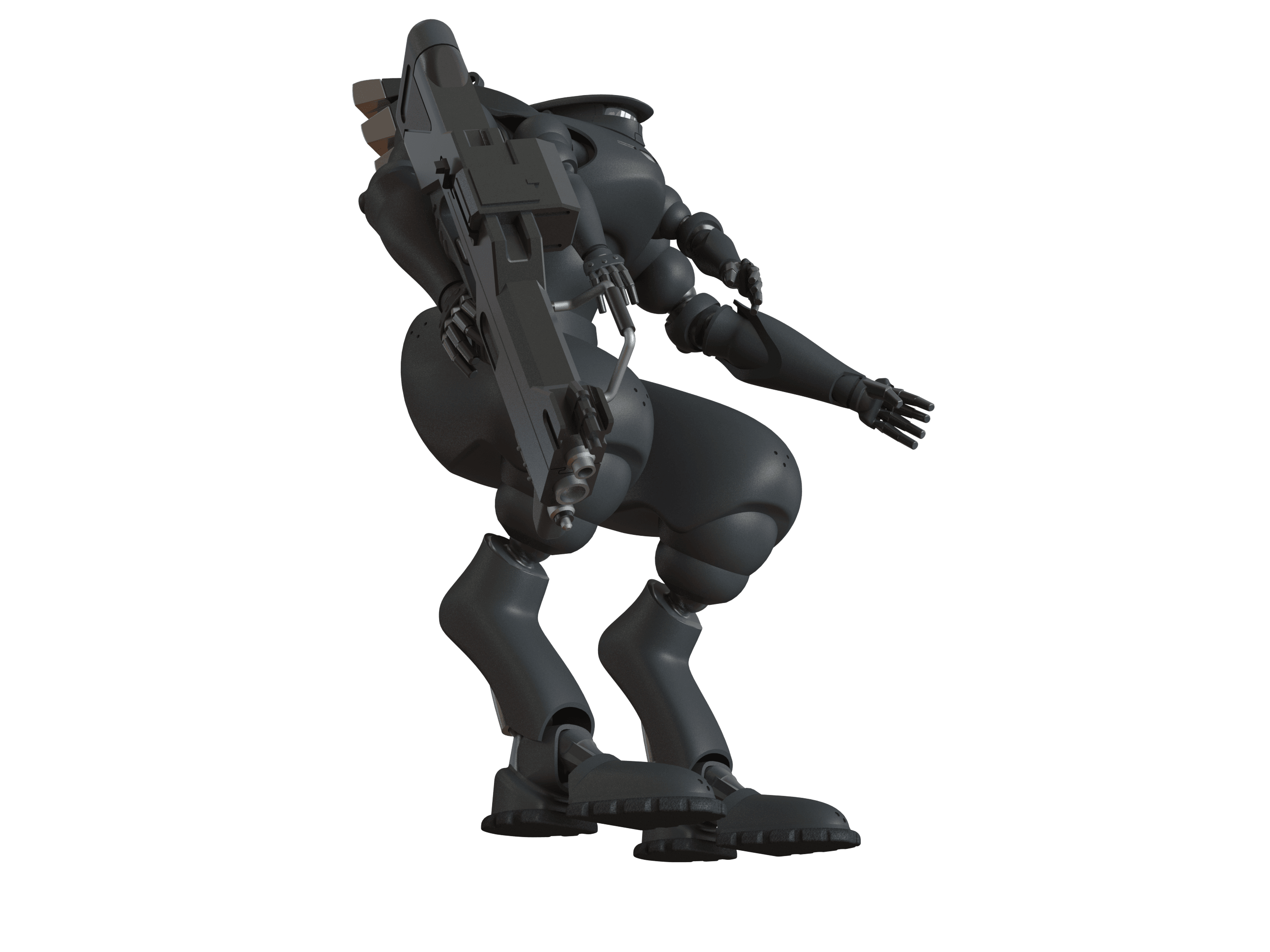 MSDF Type 303 Armoured Suit 3d model