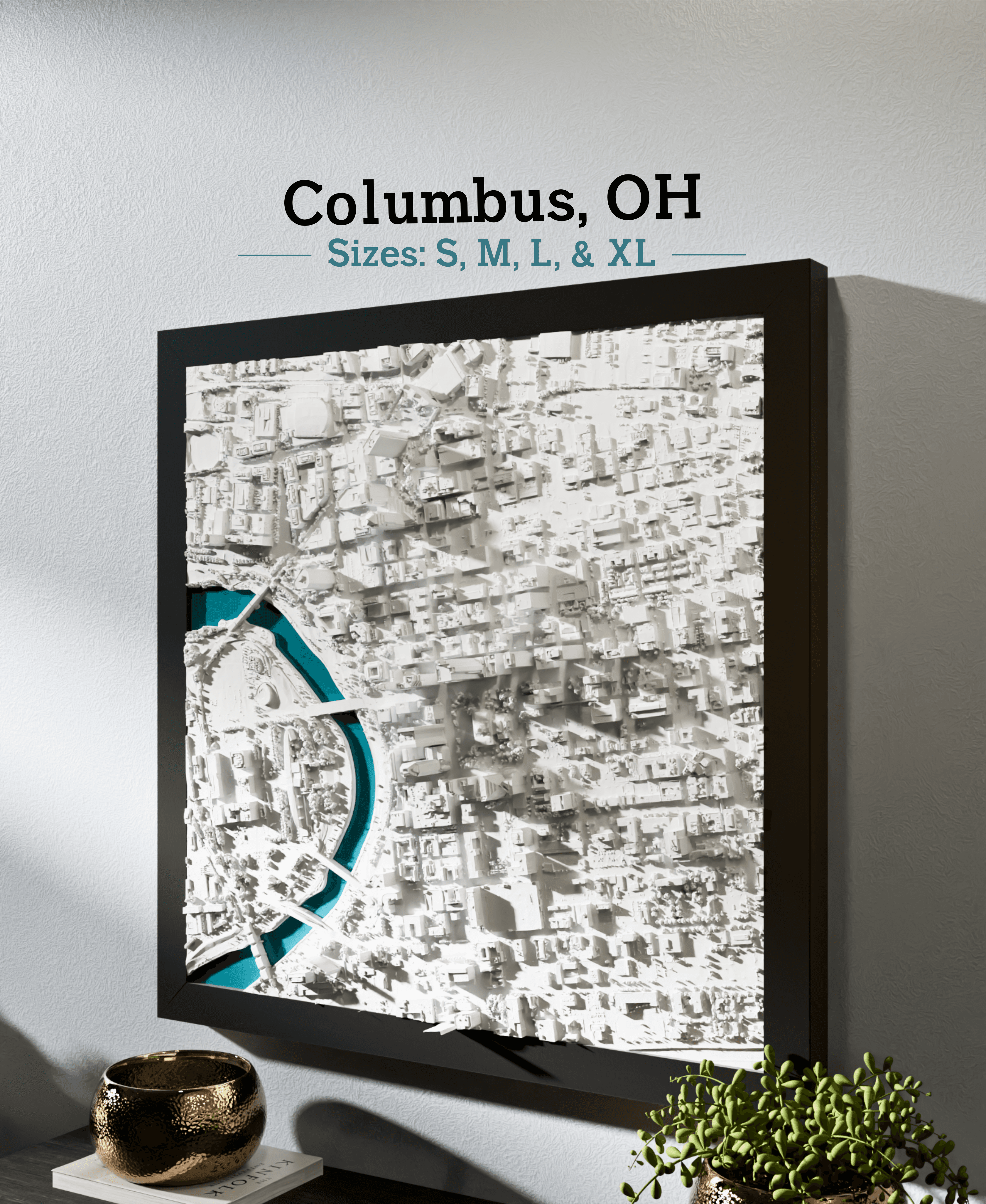 Columbus, OH - S, M, L, & XL 3d model