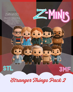 STRANGER THINGS PACK 2 Z-MINIS 3d model