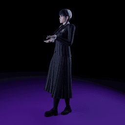 Creepy Goth Girl v2.0 3d model