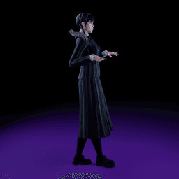 Creepy Goth Girl v2.0 3d model