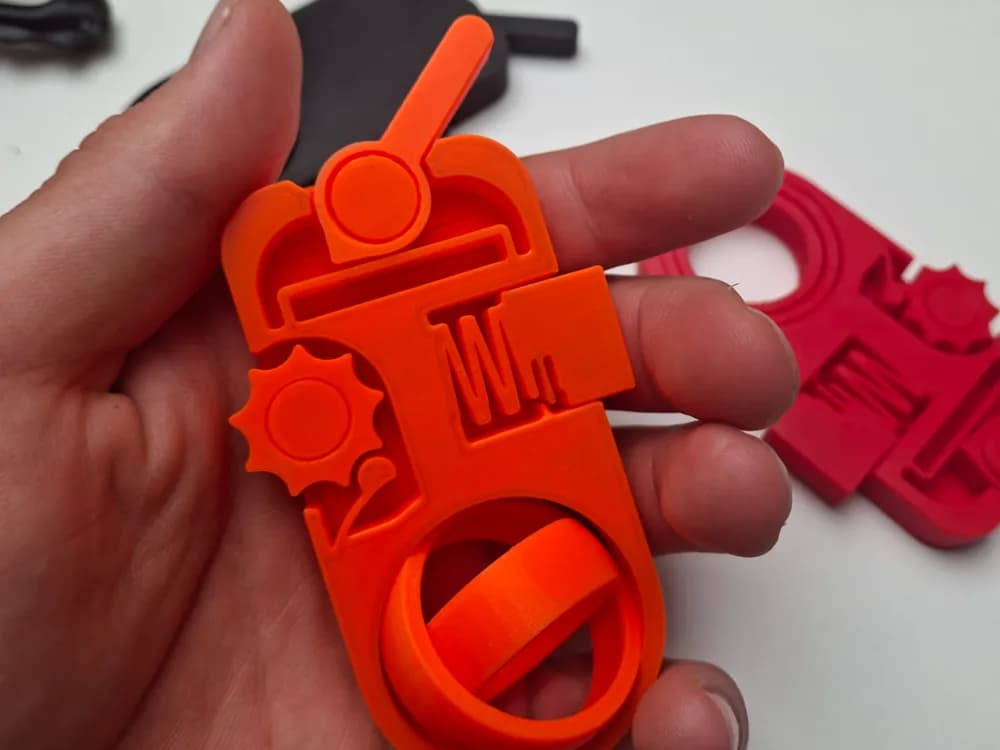 Fidget Clicker Print-in-Place 3d model