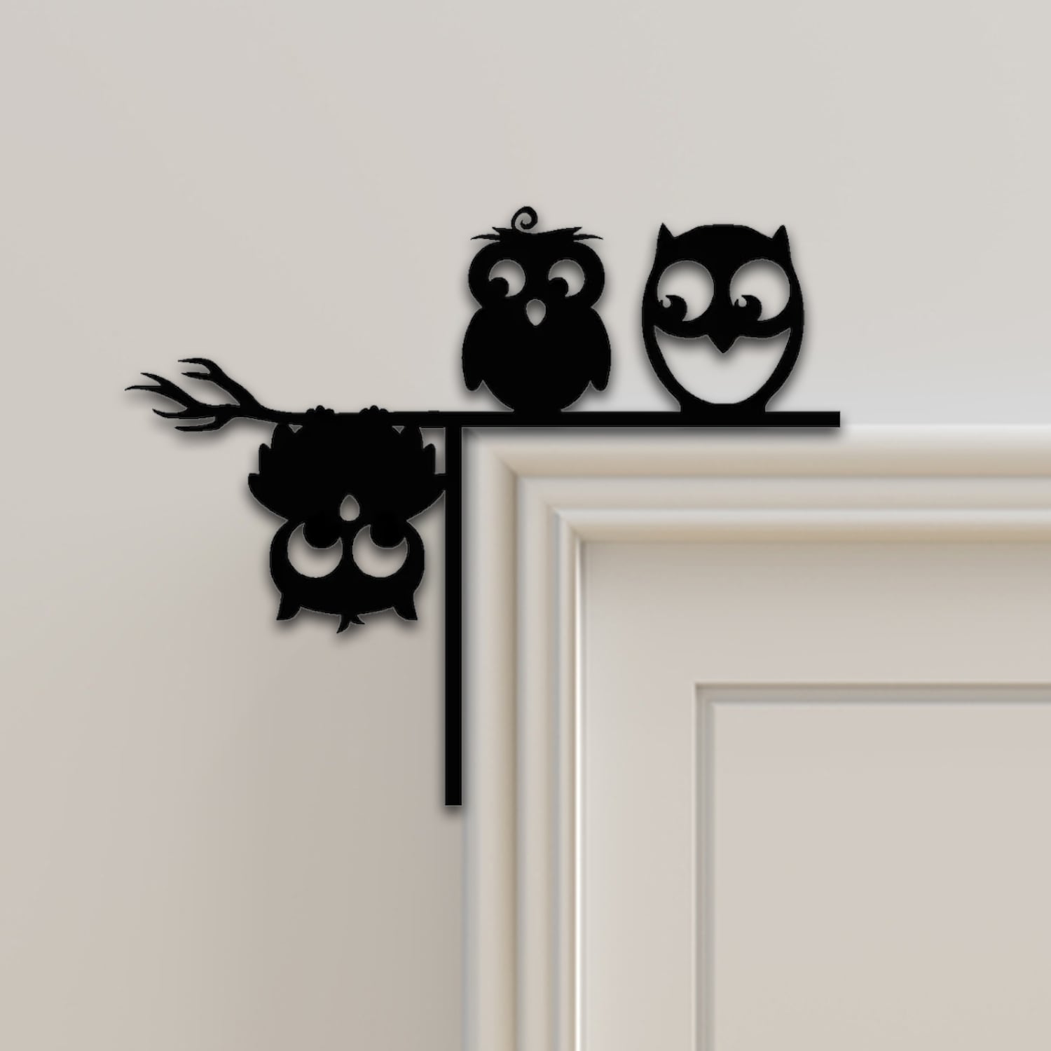 Owl Door Corner Decor 3d model