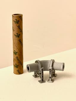 Poop Tube Pipeline 45° 3d model