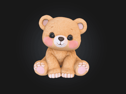 Cute Teddy Bear 3d model