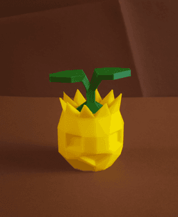 Sunkern Low Poly Pokemon 3d model