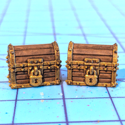 Treasure Chest Tabletop Game Basing Bits 3D Printable STL 3d model