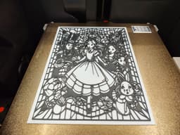 Alice in Wonderland, wall art 3d model