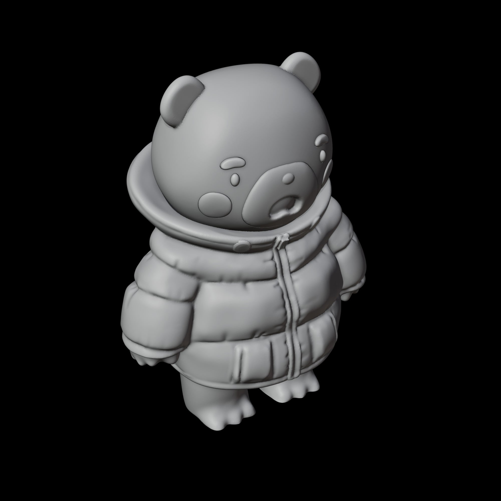 Puffer Bear 3d model