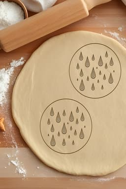 Raindrops Cookie Cutter, Biscuit Cutter 3d model