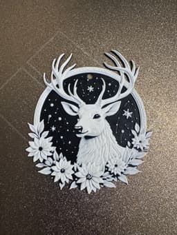 Christmas Stag Decoration 3d model