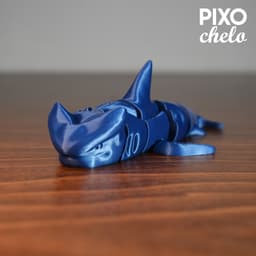 FLEXI SHARK (PRINT IN PLACE) 3d model