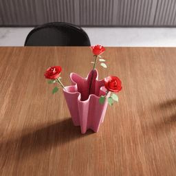 Parametric Wavy Fluted Star Vase 3d model