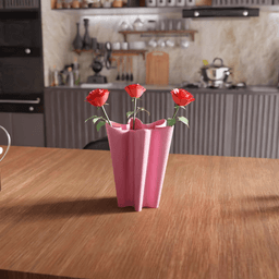 Parametric Wavy Fluted Star Vase 3d model
