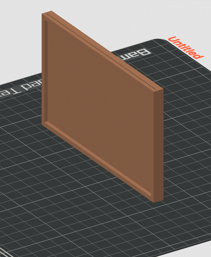 Magnetic Dry Erase Card Frame 3d model