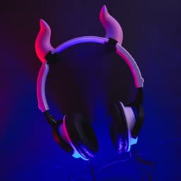 Anime Demon Horns for Headphones Cosplay 3d model