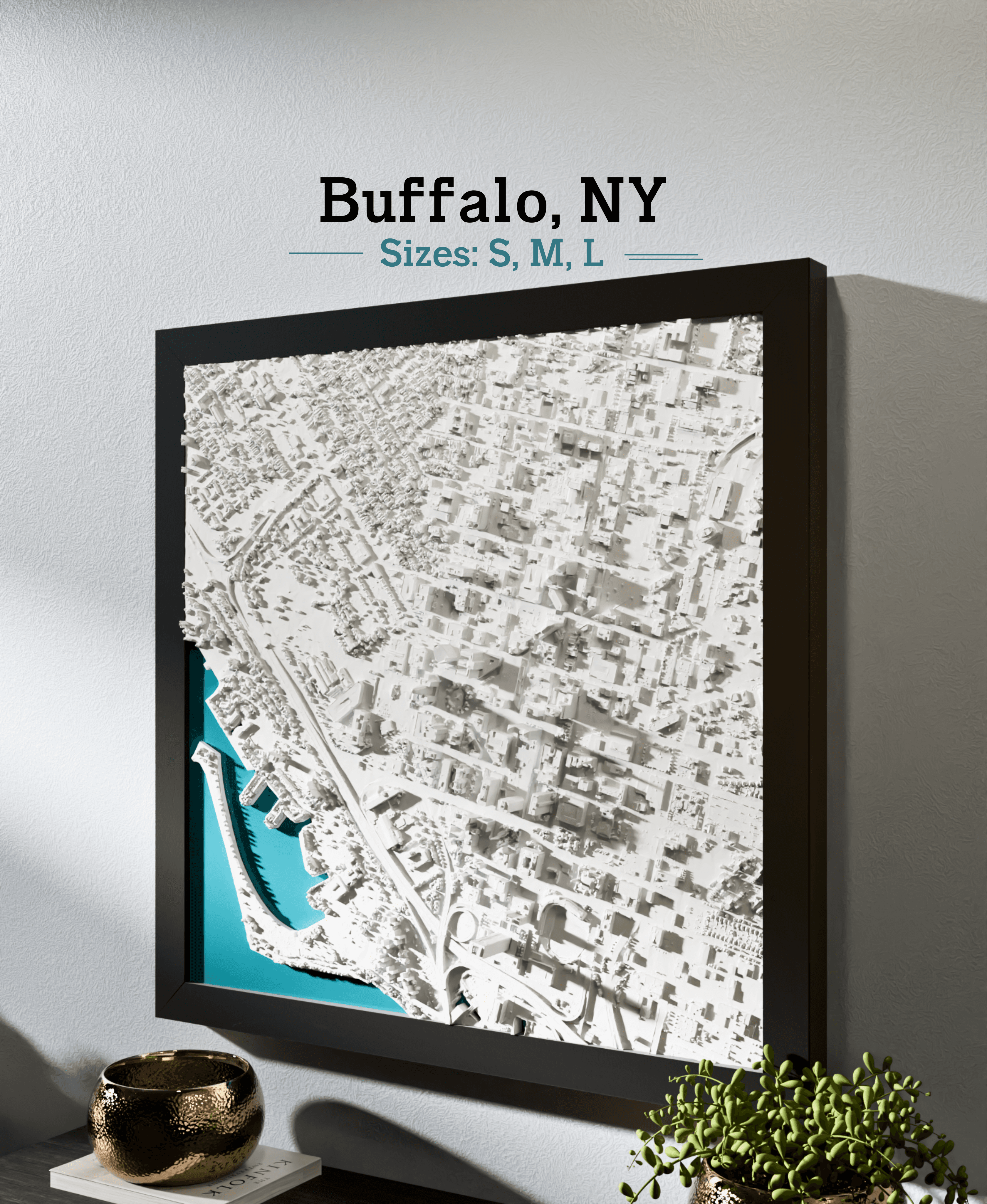 Buffalo, NY - S, M, L, & XL 3d model
