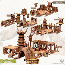 Orcs Field (Pre-Supported) 3d model