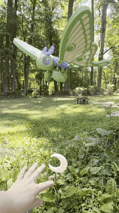 Luna Moth Turtle Mobile 3d model