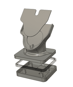 Corsair Dark Core Wireless Charging Stand with RGB lighting 3d model