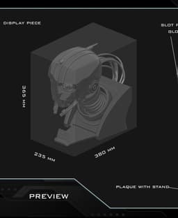 SM33 droid bust 3d model