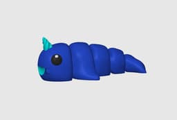 Chibi Narwhal Keychain 3d model