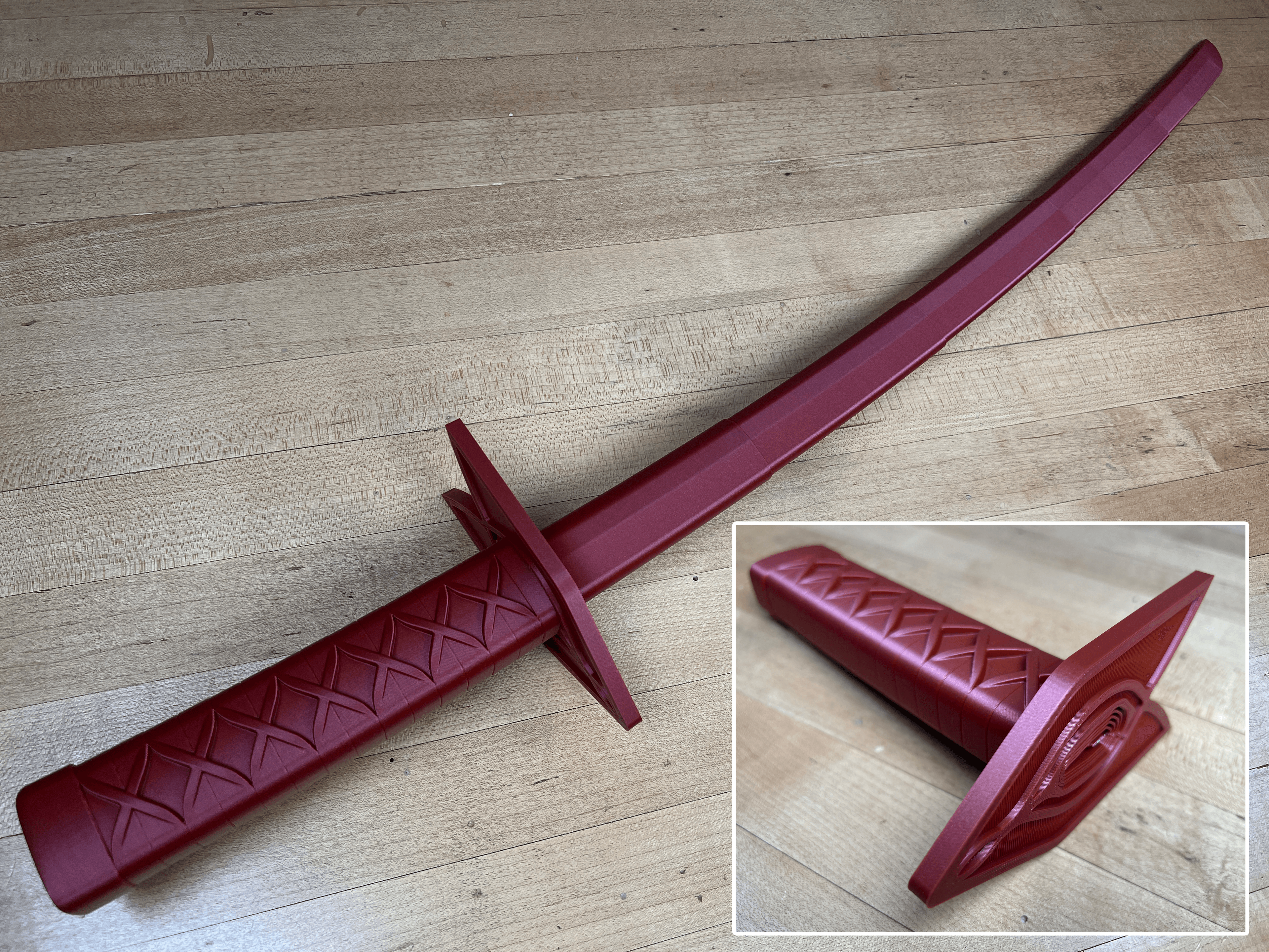 Print-In-Place Collapsing Zanpakuto 3d model