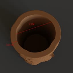 Tree trunk candle holder 3d model