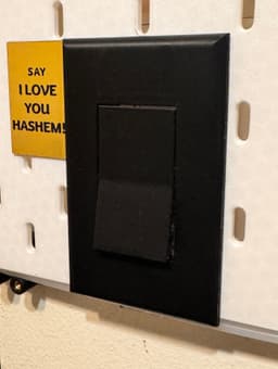 Ikea skadis light switch cover 3d model