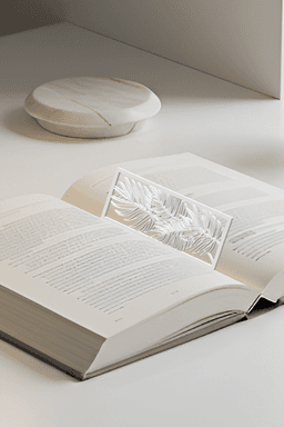 Leaf Bookmark, Gift Bookmark 3d model