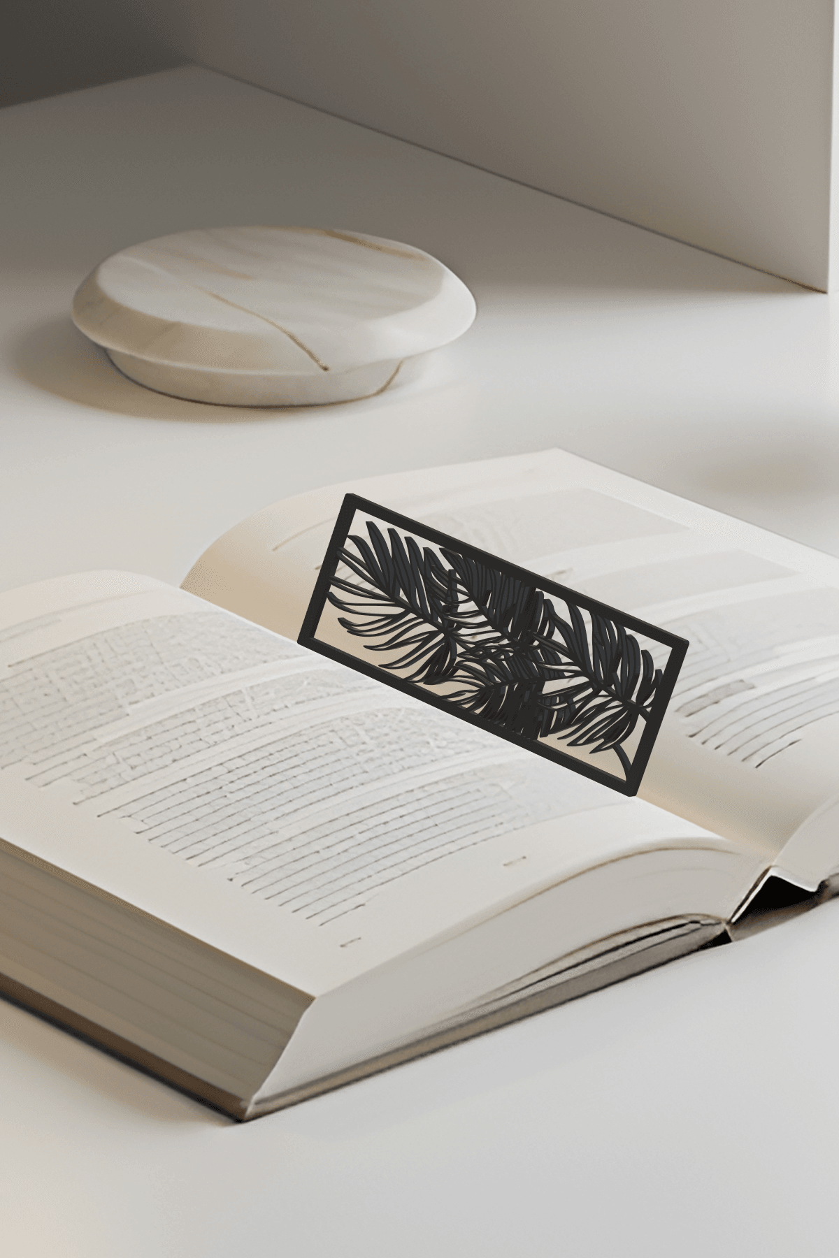 Leaf Bookmark, Gift Bookmark 3d model
