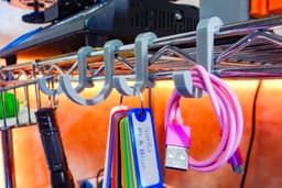 Snap-in Metal Rack Hanger 3d model