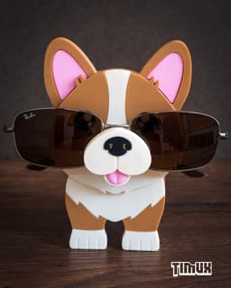 CORGI GLASSES HOLDER 3d model